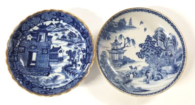 Lot 205 - Two 18th Century Chinese porcelain dishes with...