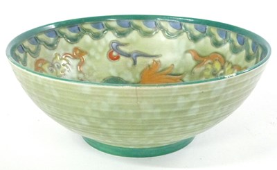 Lot 254 - A Crown Ducal vase decorated in Chinoiserie...