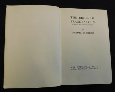 Lot 125 - MICHAEL EGREMONT: THE BRIDE OF FRANKENSTEIN...