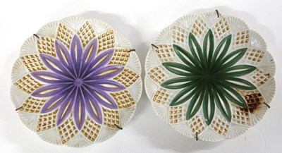Lot 261 - Two small plates with moulded borders and...