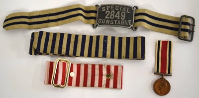 Lot 54 - Three Wartime British Police special constable...