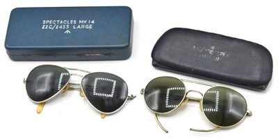 Lot 112 - Cased set of British Military Mk14 sunglasses...