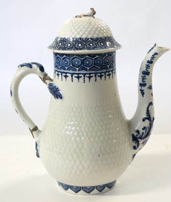 Lot 334 - An 18th Century rare Bow coffee pot and cover,...