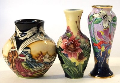 Lot 346 - Small vase with tubelined design of shepherds...