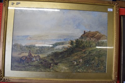 Lot 337 - EDWARD EVANS, UPLAND COTTAGE WITH DISTANT...