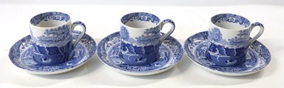 Lot 392 - Three Spode Italian pattern coffee cans and...