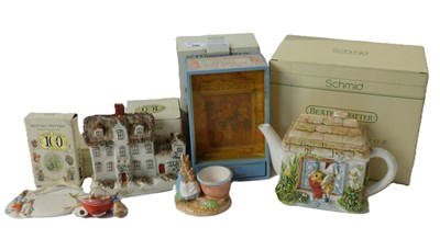 Lot 398 - Quantity of Beatrix Potter figures and...