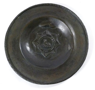 Lot 415 - A tin tray with Lincolnshire Regiment Egypt...