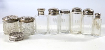 Lot 417 - Quantity of glass bottles, Victorian, some...