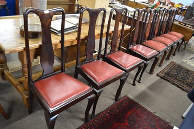 Lot 445 - Set of eight early 20th Century Queen Anne...