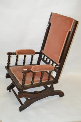 Lot 520 - Late 19th Century American rocking chair
