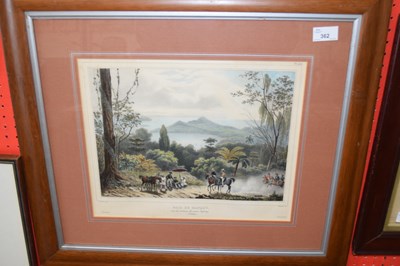 Lot 362 - LATE 19TH CENTURY CONTINENTAL LITHOGRAPH, BAIE...