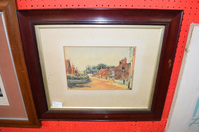 Lot 364 - A START, STUDY OF A VILLAGE STREET SCENE,...