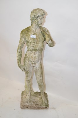 Lot 536 - A garden sculpture formed as a Greek nude male,...