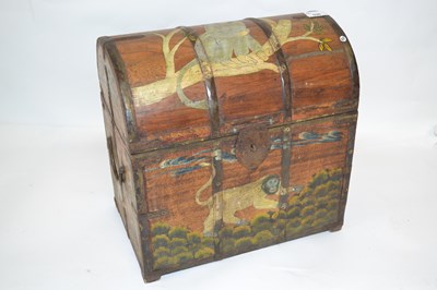 Lot 530 - A 20th Century Indonesian hardwood wine casket...