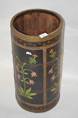 Lot 531 - An Indonesian hardwood stick stand decorated...
