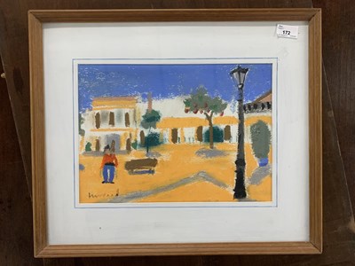 Lot 172 - Derek Inwood (1925-2012), "Jerez Bordega", oil...
