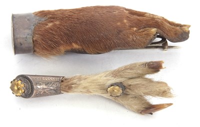 Lot 127 - Rowland Ward Otter paw brooch - reverse...