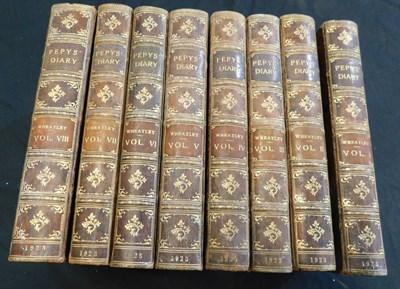 Lot 163 - SAMUEL PEPYS: THE DIARY, ed Henry B Wheatley,...