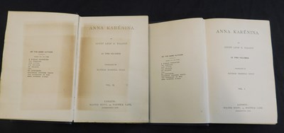 Lot 187 - COUNT LEO TOLSTOY: ANNA KARENINA, London,...