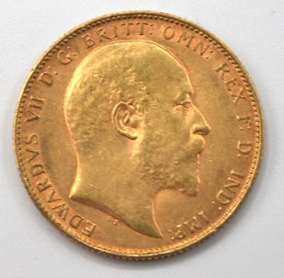 Lot 150 - 1905 ERVII Full gold sovereign