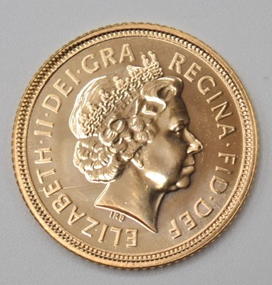 Lot 156 - 2005 ERII, Gold half sovereign