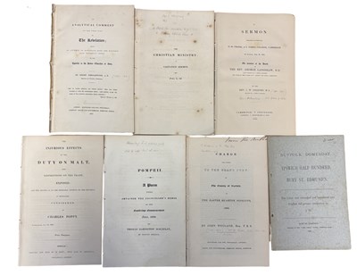 Lot 158 - NORFOLK AND SUFFOLK-PUBLISHED PAMPHLETS: 7...