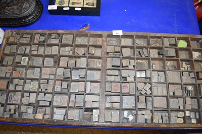 Lot 66 - TRAY OF VARIOUS PRINTERS BLOCKS
