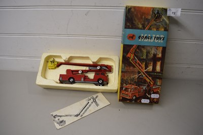 Lot 72 - CORGI TOYS SIMON SNORKEL FIRE FIGHTING AND...