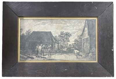 Lot 1056 - After David Teniers the Younger, large etching...