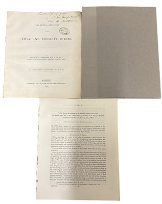Lot 1036 - WILLIAM B CARPENTER INSCRIBED. The Mutual...