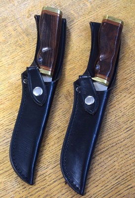 Lot 121 - two Japanese made modern Daiwa bowie knifes (2)