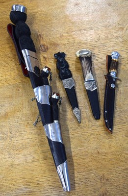 Lot 124 - Modern scottish Dirk together with two modern...