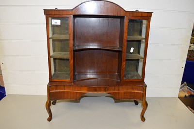 Lot 99 - SMALL WALNUT VENEERED MINIATURE DISPLAY...