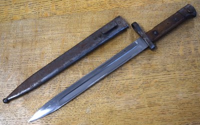 Lot 117 - Austrian M1895 Mannlicher Bayonet in Scabbard....