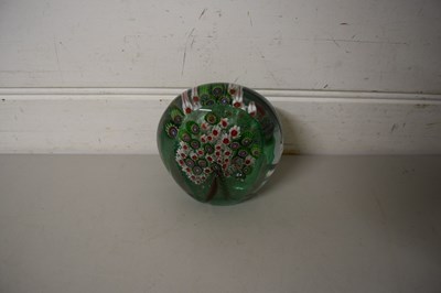 Lot 124 - MILLEFIORI GLASS PAPERWEIGHT, 10CM HIGH, UNSIGNED