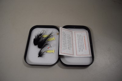 Lot 143 - RICHARD WHEATLEY, THREE CASED FISHING FLIES