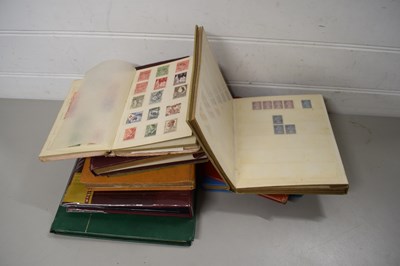 Lot 148A - NINE VARIOUS ALBUMS OF MIXED WORLD STAMPS PLUS...