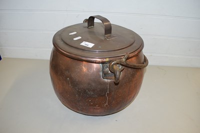 Lot 166 - 19TH CENTURY COPPER CAULDRON