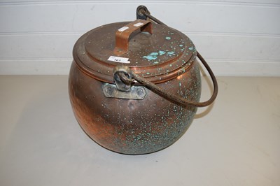Lot 167 - 19TH CENTURY COPPER CAULDRON