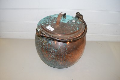 Lot 170 - 19TH CENTURY COPPER CAULDRON