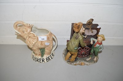 Lot 189 - DROSTDY WARE TUSCA BEER JUG AND A FURTHER CAPO...