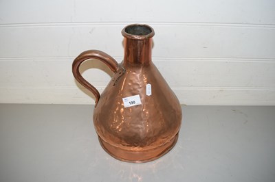 Lot 190 - COPPER MEASURING JUG
