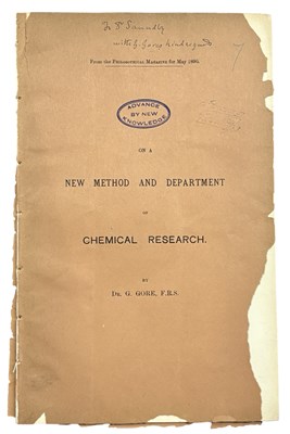 Lot 1034 - DEDICATION COPY. MEDICAL. DR GEORGE GORE. On a...