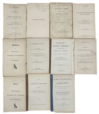 Lot 1048 - MEDICAL PAMPHLETS 19TH CENTURY. A Collection...