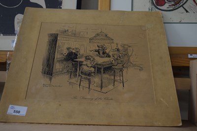 Lot 550 - HARRY ROWNTREE, BLACK AND WHITE PRINT 'THE...