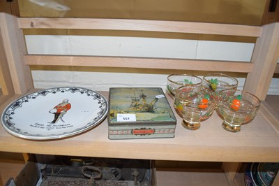 Lot 551 - MIXED LOT : SET OF FOUR RETRO GLASSES, HMS...