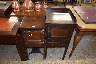 Lot 391 - TWO 19TH CENTURY MAHOGANY POT CUPBOARDS,...