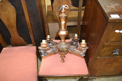 Lot 407 - OAK FOUR BRANCH CEILING LIGHT