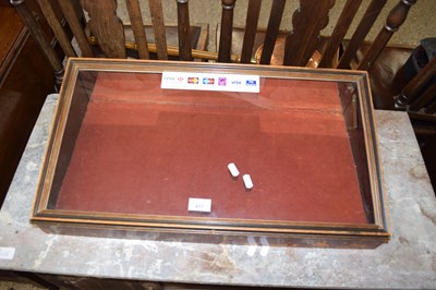 Lot 417 - GLAZED TABLE TOP DISPLAY CABINET, 63CM WIDE